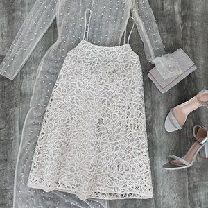 ZARA STRAPPY CROCHET MINI DRESS 7901/153/712 Size S